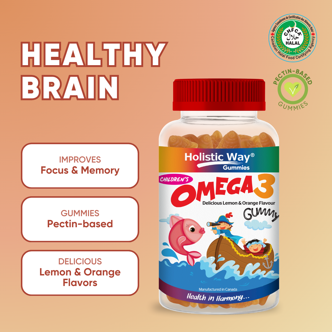 Children’s Omega 3 Gummy (90 Gummies)