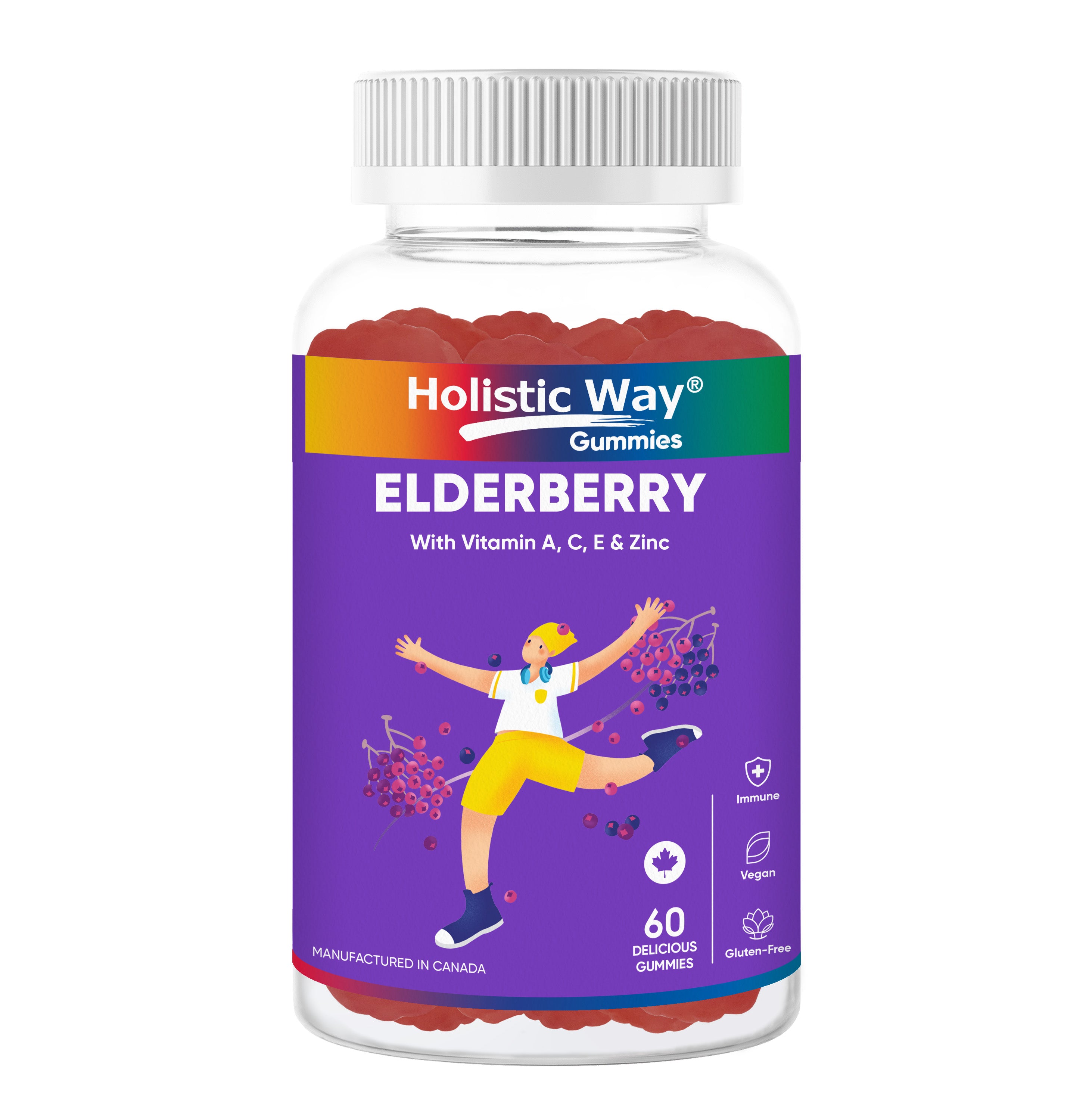 Holistic Way Elderberry Gummy (60 Gummies)