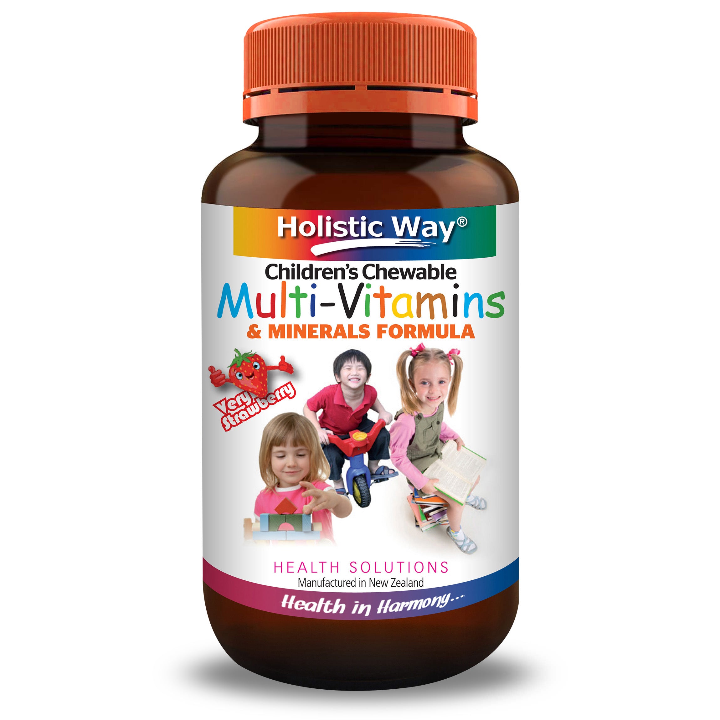 Holistic Way Children's Chewable Multi-Vitamins & Minerals Formula (60 Tablets)
