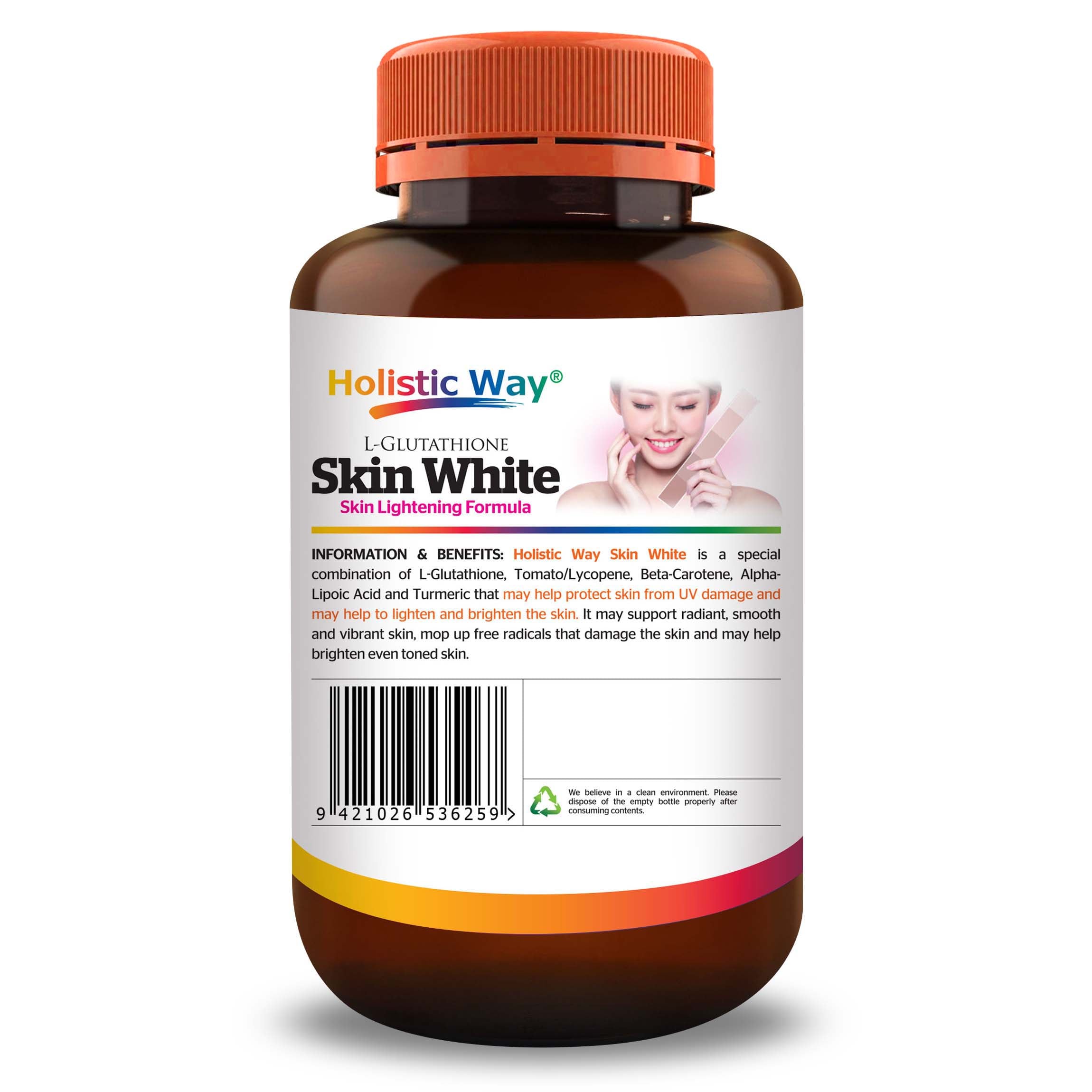 Holistic Way Skin White — Skin Lightening Formula (60 Veg. Caps)