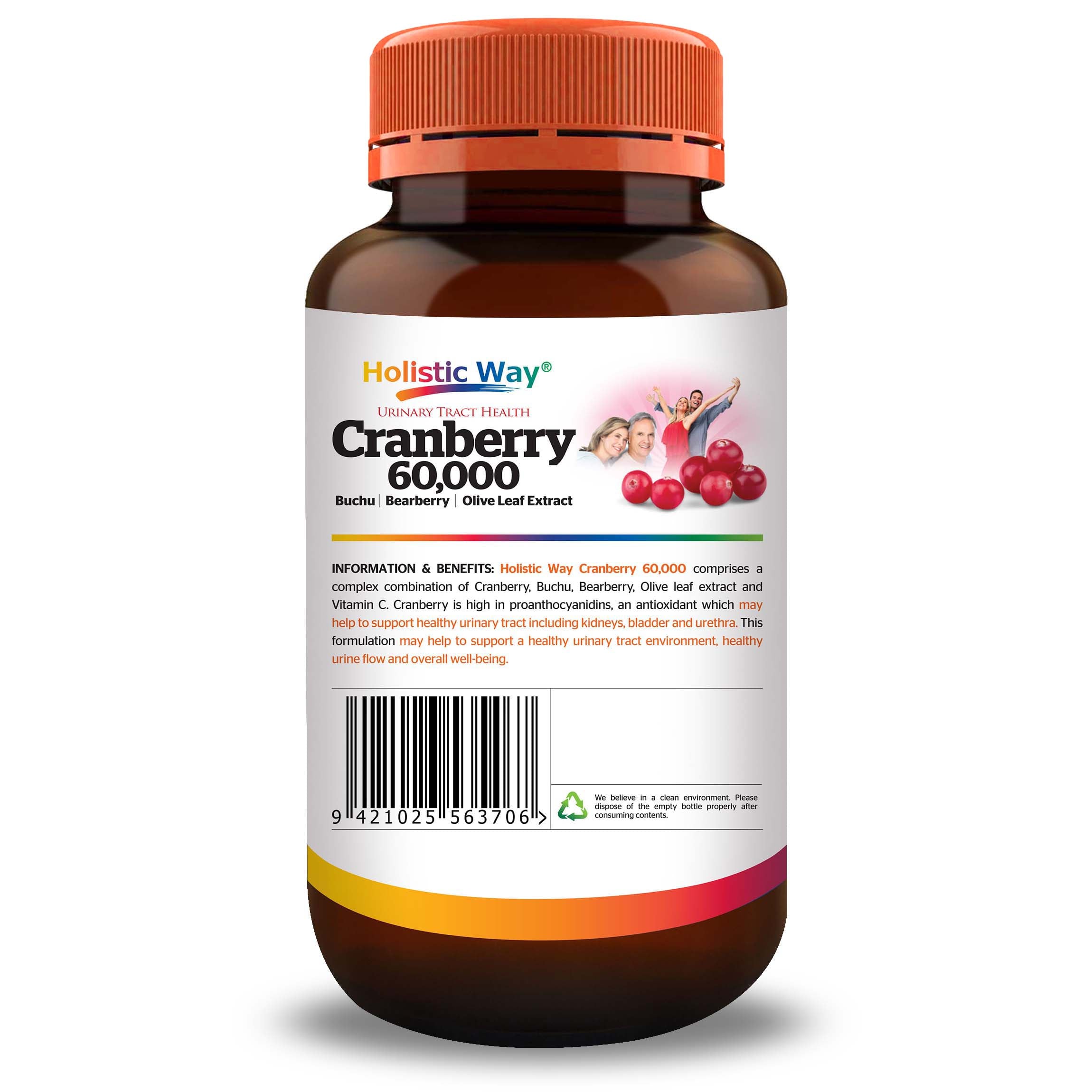 Holistic Way Cranberry 60,000 (60 Vegetarian Capsules)