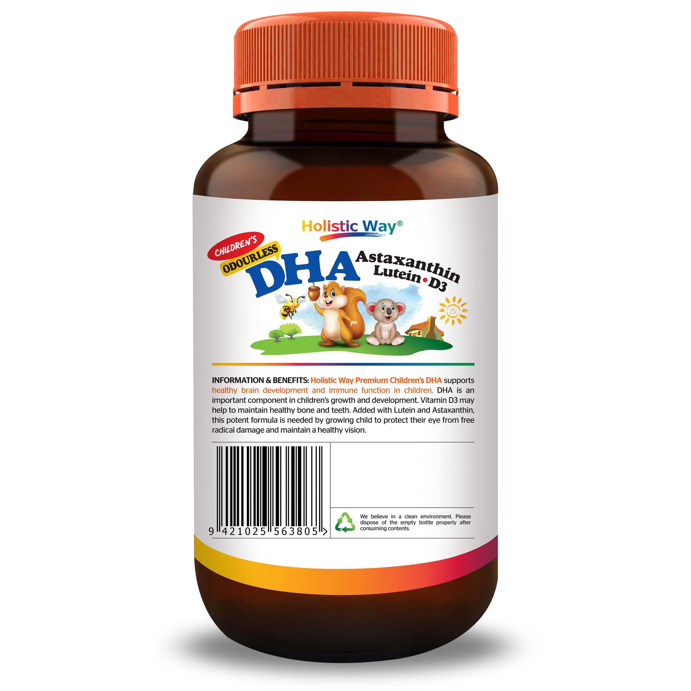 Holistic Way Premium Children’s DHA and Lutein (60 Softgels)